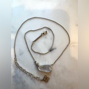 Kendra Scott White Cami Kyocera Opal Necklace